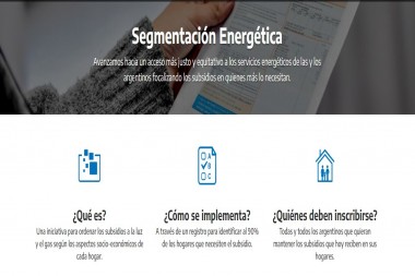 SEGMENTACIÓN ENERGÉTICA: SUBSIDIOS LUZ Y GAS